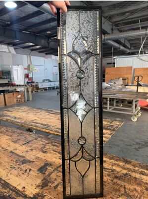 Customizable Door Glass Insert Designed to Fit Various Door Styles Providing Elegance and Improved Visibility