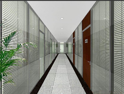 2.54cm Tirai Antara Kaca Jendela Berkaca Ganda Dengan Tirai Di Antara Untuk Kantor