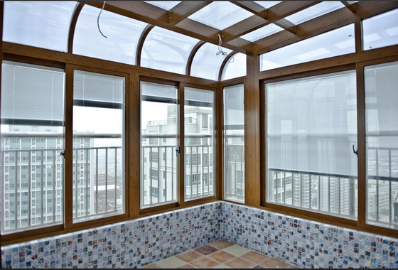 2M 25.4MM Double Glazing Dengan Internal Blinds Untuk Sistem Ruang Berjemur Secara Hermetis